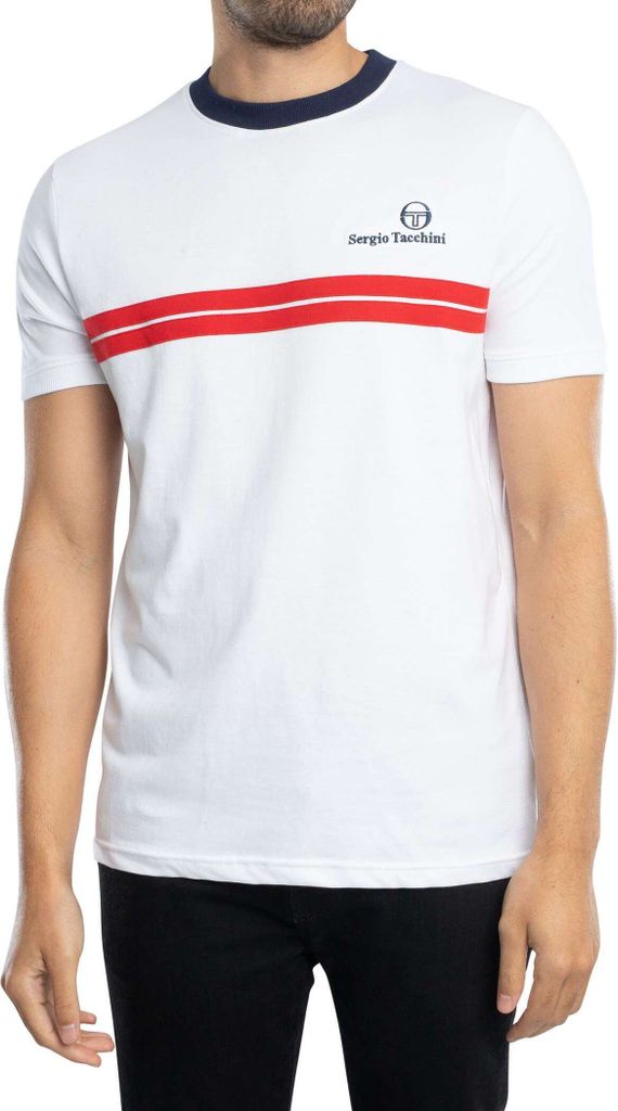 Sergio Tacchini Neues Supermac T-Shirt, Weiß M