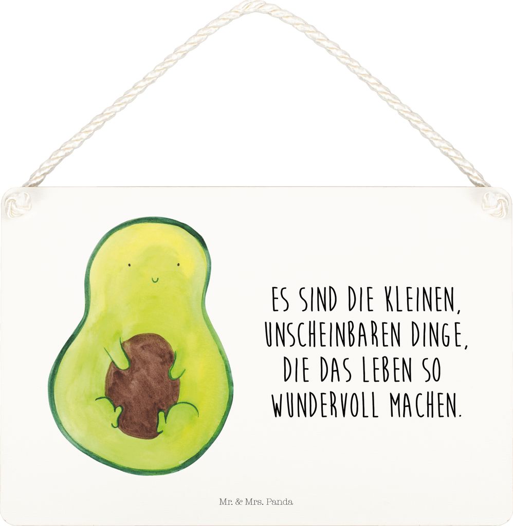 Mr. & Mrs. Panda holzbild Avocado Kern DIN A5 - Transparent - Geschenk, Schild, Pflanze, Wandbild Holz, Wunder, Deko Wandtafel, Türschild, Liebe, ...