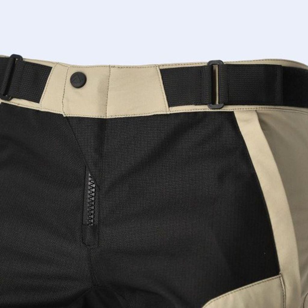 Pantaloni da moto in tessuto Acerbis Rally Pro, beige/nero, Immagine del prodotto 