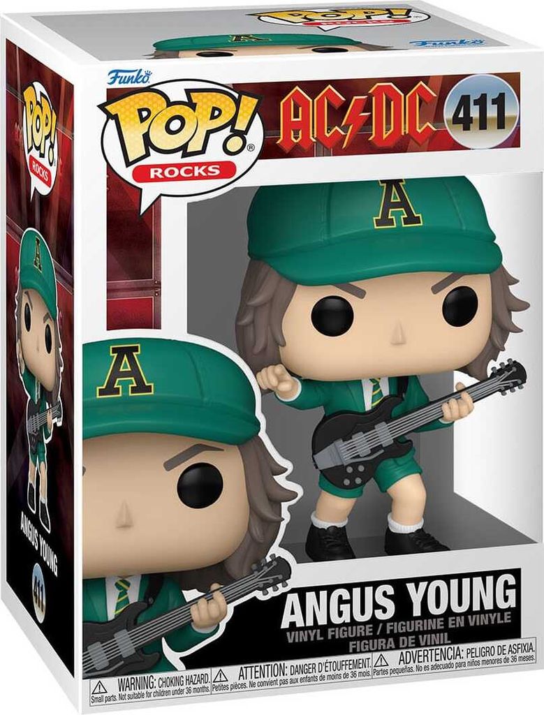 Funko Pop! AC/DC - Figurki Angus Young w kolorze zielonym, Immagine del prodotto 