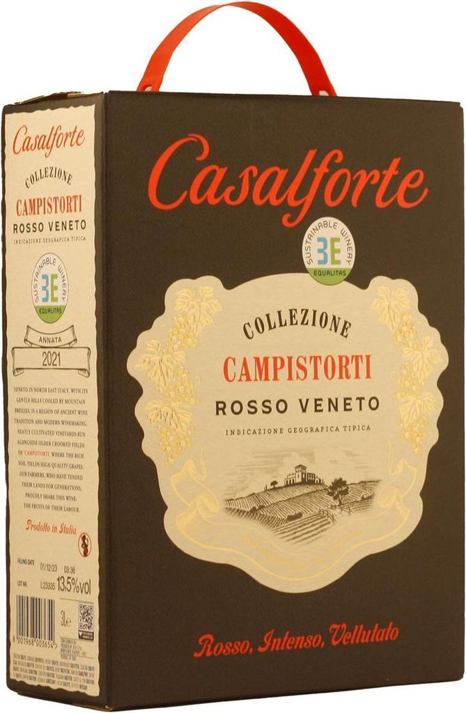 Casalforte Rosso Veneto IGT 13,5% Vol 3L Bag in Box Produktbild 