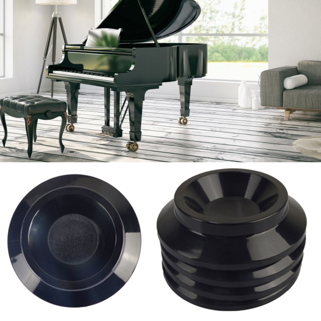 1 Set Piano Caster Matten Rutschfeste Klavier Boden Protektoren Pads Rutschfeste Vertikale Piano Caster Tassen Matten für Zuhause
