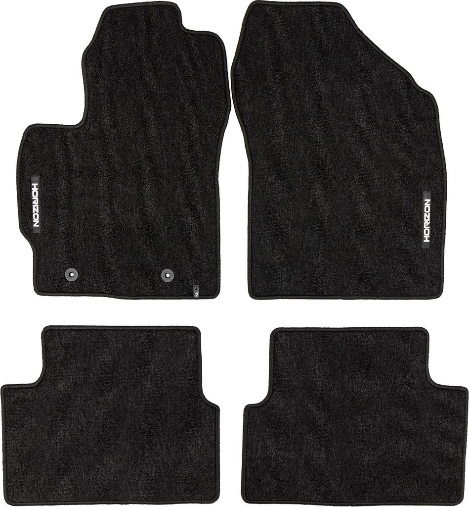 Velours Fußmatten für Toyota Auris I 2006-12 Autoteppich Automatten Schwarz 4tlg