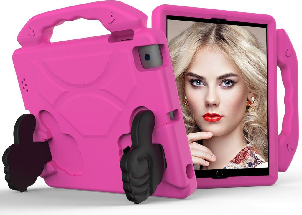 Kinder Schutzhülle für iPad 4/iPad 3/iPad 2 9,7", Leicht EVA-Schaum mit Griff Ständer Hülle Rosa