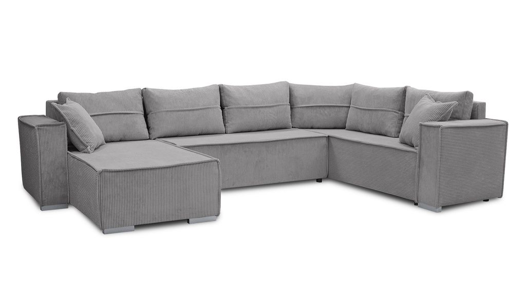AX LIVING Ecksofas groß Lovere 314 cm – Sofa grau mit Produktbild 