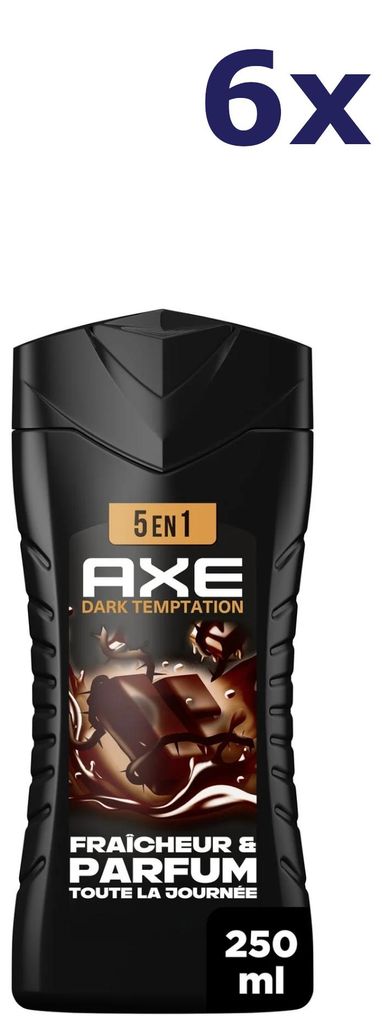 6x Axe Dark Temptation Shower Gel 250 ml