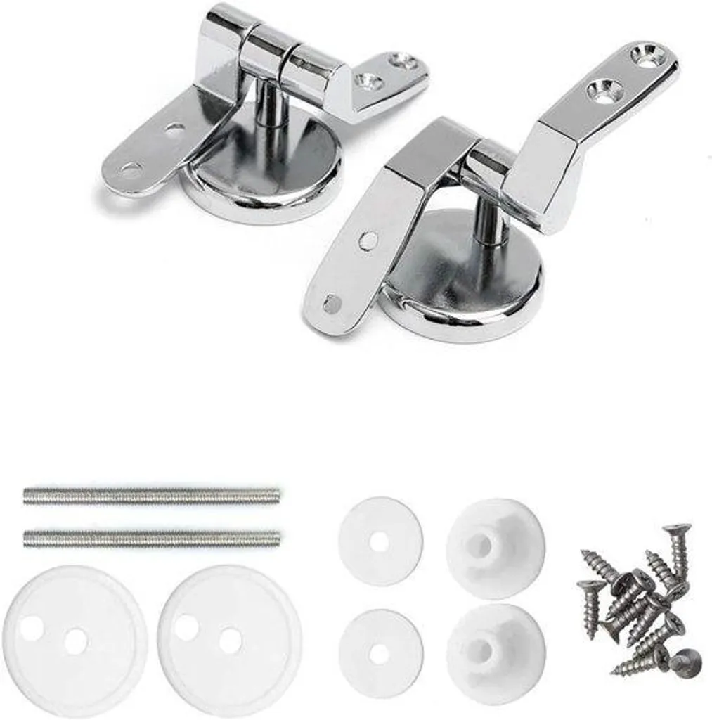 Charnières de siège de toilettes en acier inox avec fixations 10mm