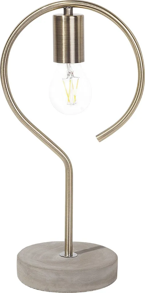 BELIANI Lampe à poser laiton métal 40 cm au design industriel chic