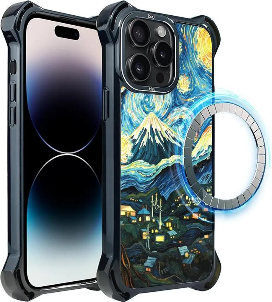 Protégez votre iPhone 14 Pro Max des chutes avec style Van Gogh MagSafe