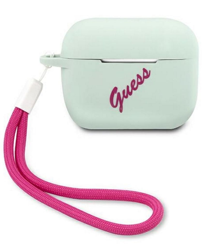 Ratet Mal, Guacaplsvsbf Airpods Pro-Abdeckung, Blaues Fuchsia/Blaues Fuchsia, Silikon Im Vintage-Stil