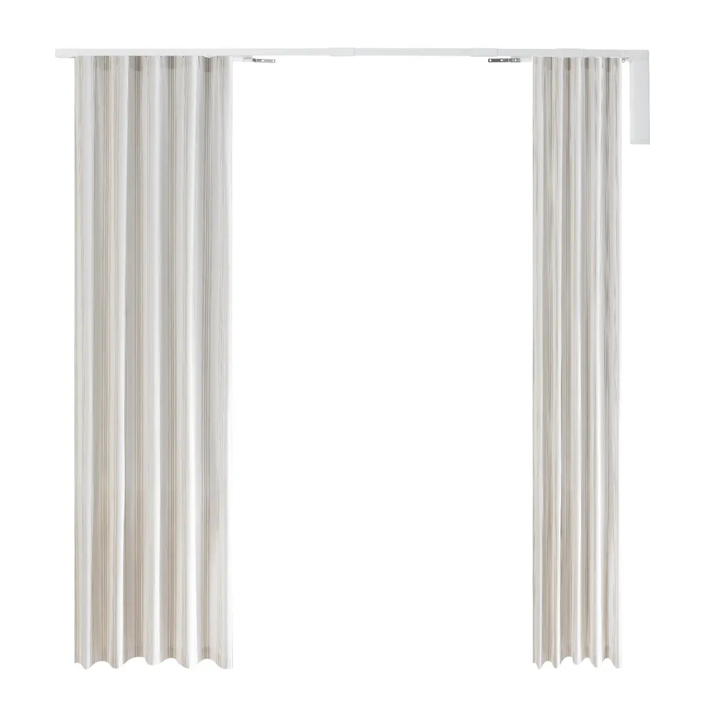 Système de rideau automatique pour grande baie vitrée 5,2m blanc 40kg