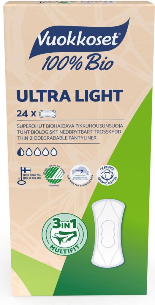 Vuokkoset Slipeinlagen ultra light - 100% biologisch - 24 Produktbild 