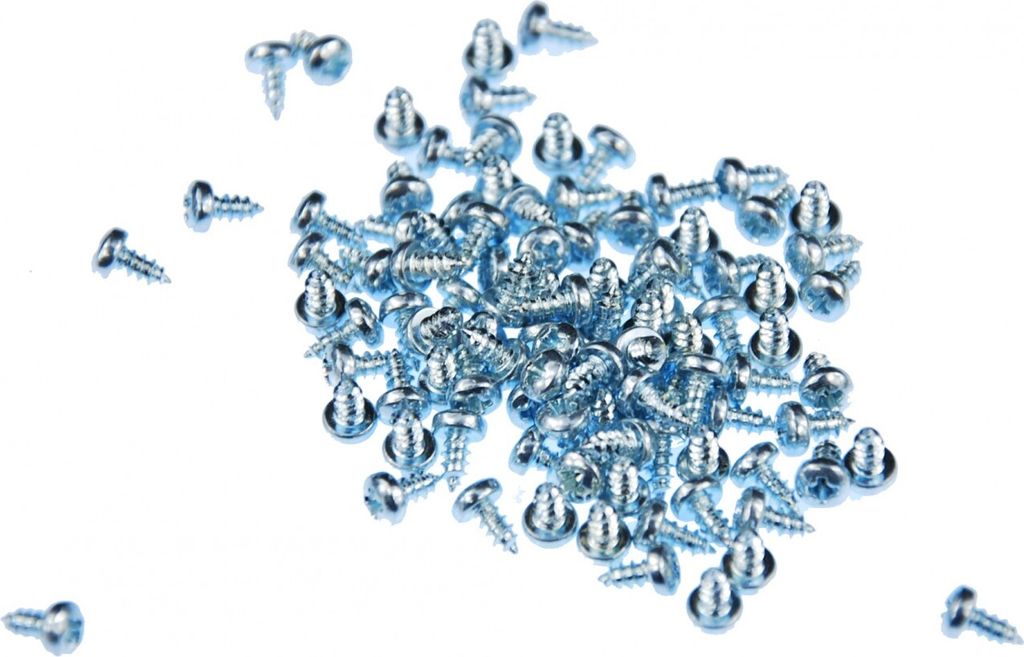 100x Mini Schrauben Schmuckschrauben 2 2x4 5mm (4 5mm lang) Produktbild 