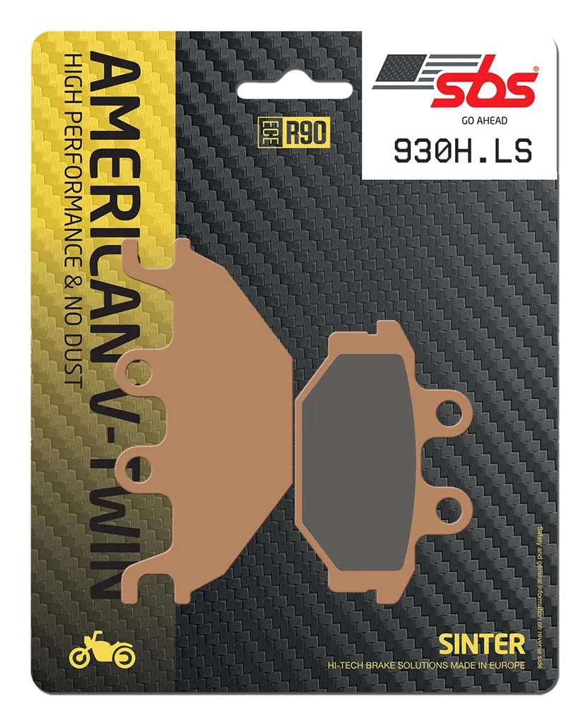Plaquettes de frein frittées moto SBS 930H.LS Street arrière Sinter
