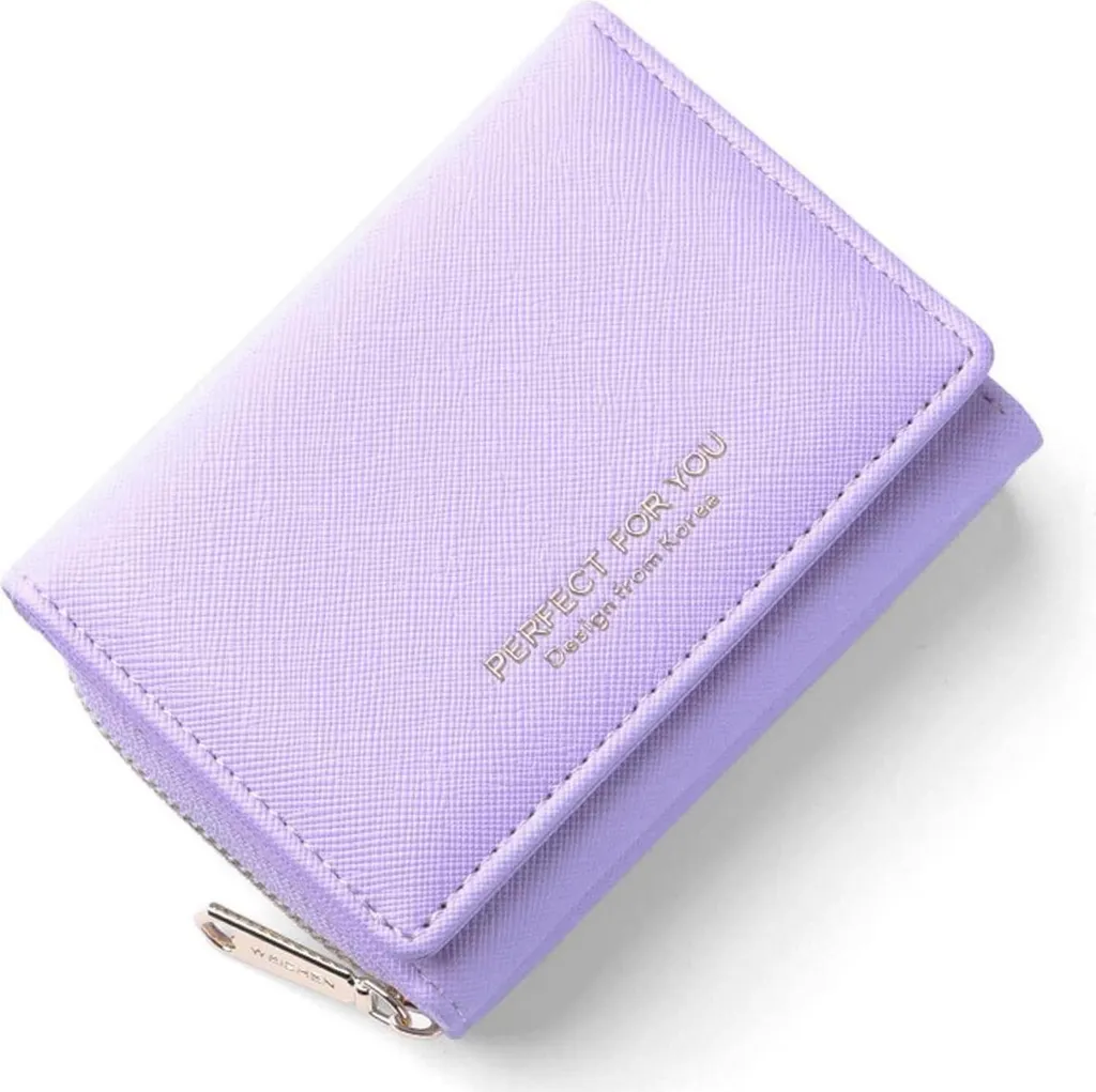 Porte-monnaie Femme Violet Grande Capacité et Petit Format Pratique Chic