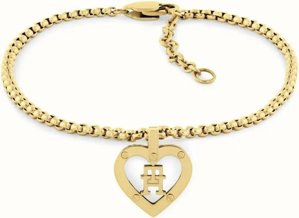 Tommy Hilfiger 2780921: Bracciale Oro con Cuore Monogramma TH