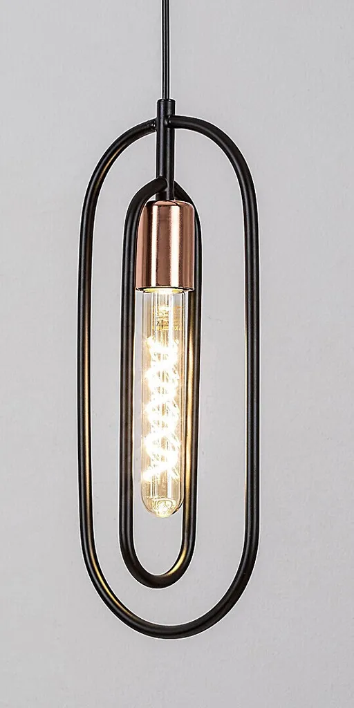 Lampadario Sospensione ROVIER Rabalux 72263 Nero 1xE27 Moderno