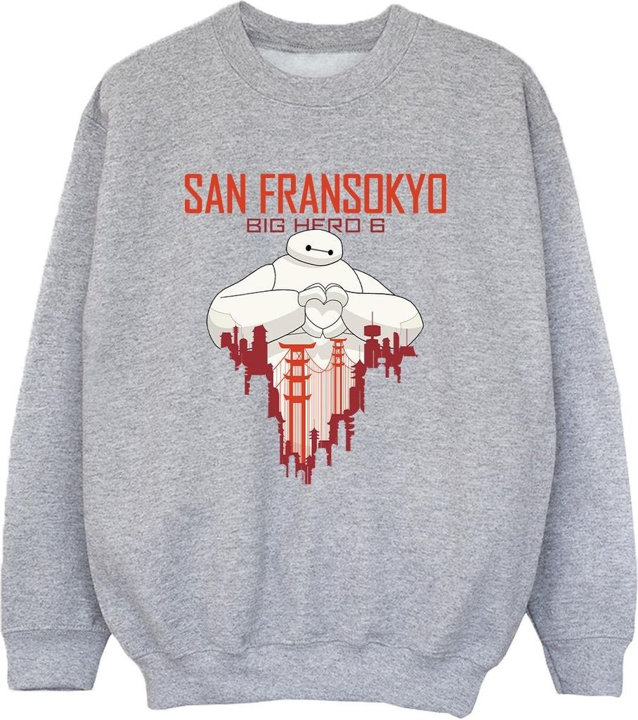 Disney - "Big Hero 6 San Fransokyo" Sweatshirt für Jungen BI10795 (104) (Grau)