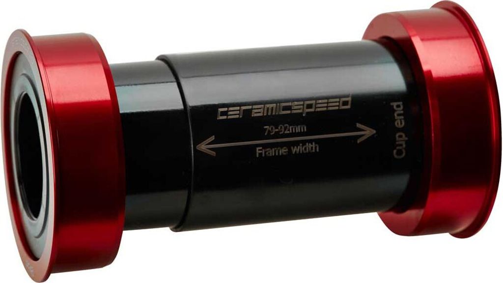 Ceramicspeed Evo386 Sram Gxp Lagerschalen Rot,Schwarz 86.5 mm Rot,Schwarz 86.5 mm