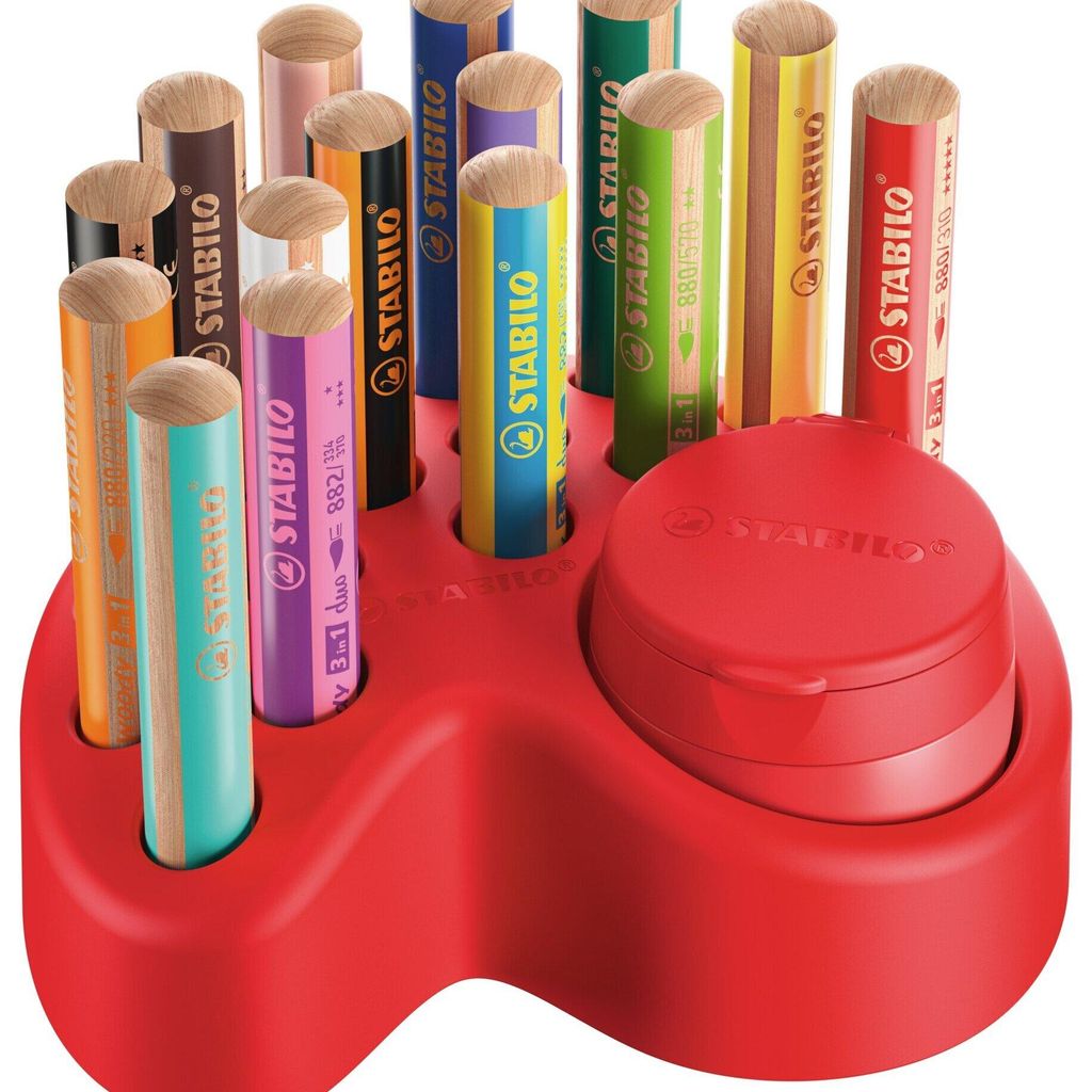 STABILO Premium-Tischset -  woody 3 in 1 - 15er Pack - 10x  Produktbild 