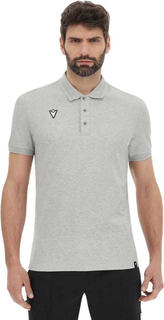 Macron Lindos Kurzarm-poloshirt Grau L Herren Grau L