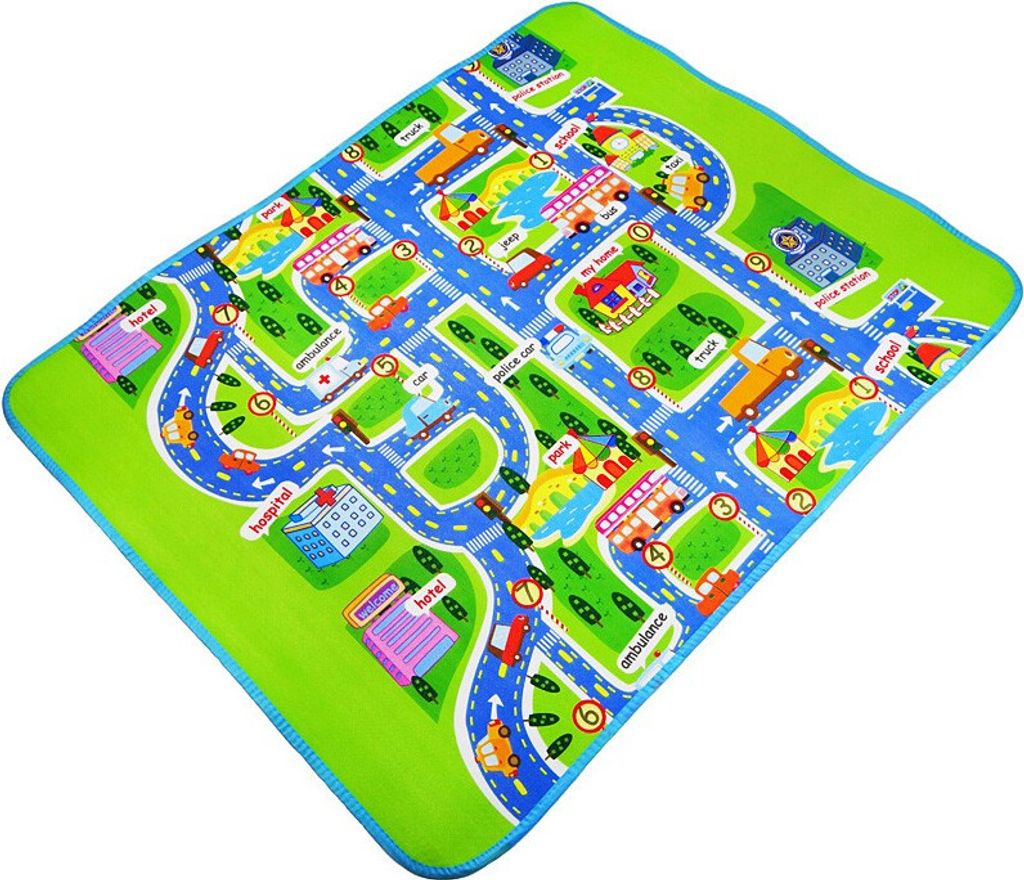 Aga Vzdelávacia penová podložka pre deti Street 160x130cm Obrázok produktu 