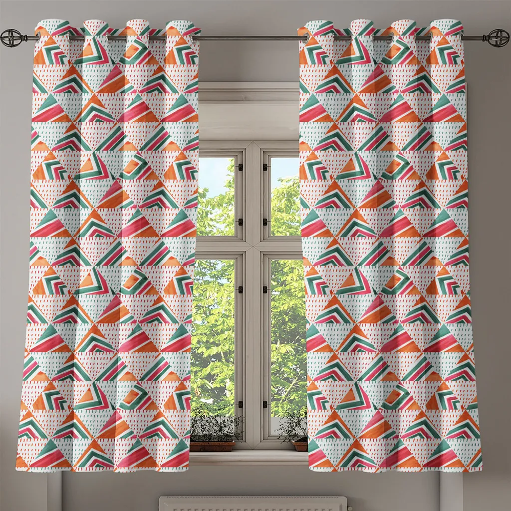 ABAKUHAUS Tenda Tribale 280x245cm Arancione Verde Rosa | Arredo Etnico - 2