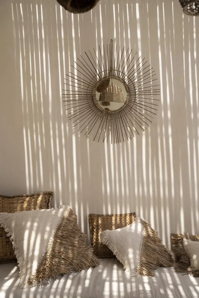 Miroir rotin marron 80cm - Solution déco pour agrandir votre intérieur