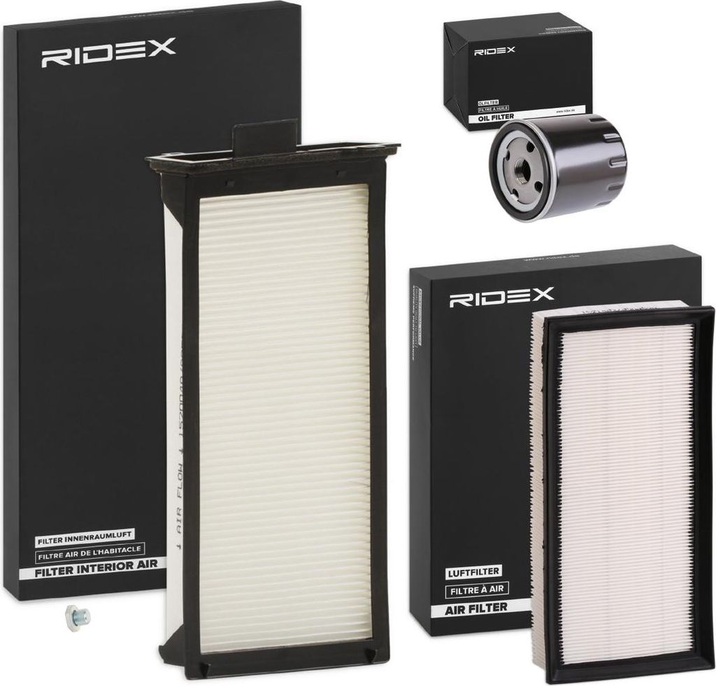 RIDEX Filterset Inspektionspaket Filtersatz für CITROËN C5 I (DC) C5 I Break (DE) C5 Kasten/Kombi (DE, RE)
