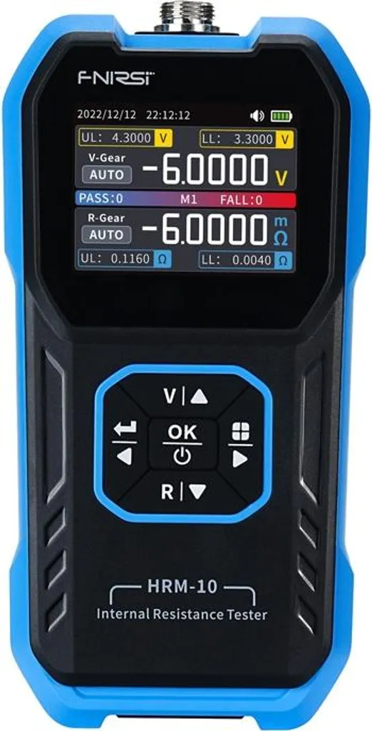 Mesureur de résistance interne Fnirsi Hrm-10 à écran LCD clair
