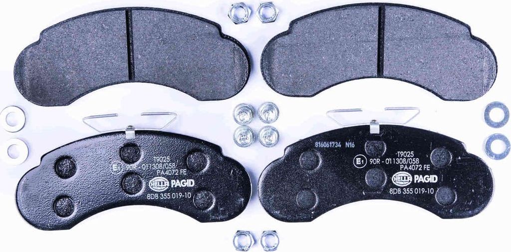 Bremsbelagsatz Scheiben ohne Verschleißwarnung 14 mm HELLA für u.a. MB MB