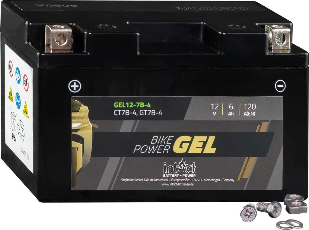 INTACT Bike Power Batterie GEL YT7B-4 Image du produit 