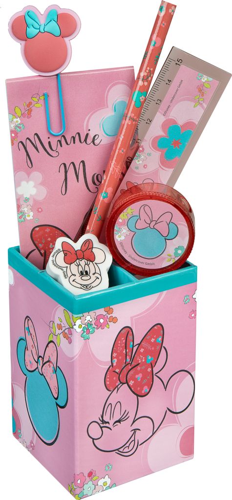 Disney Minnie Mouse Gefüllter Stifthalter 7-teiliges Set