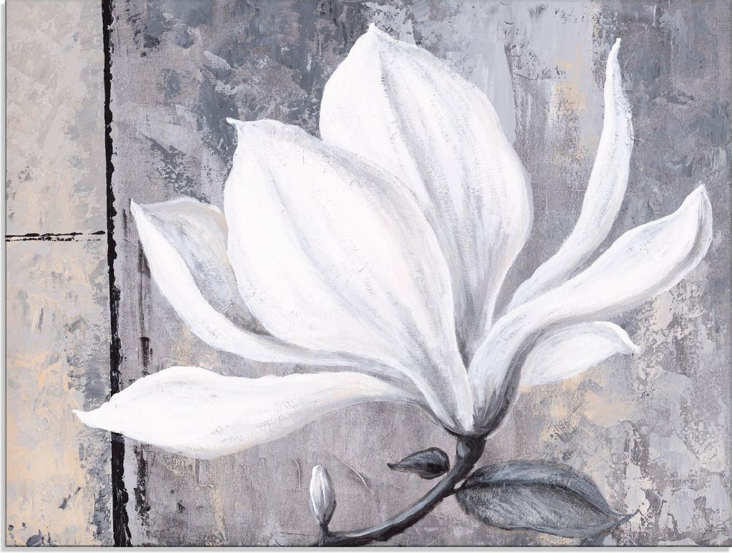 ARTland Glasbild Klassische Magnolie Größe: 60x30 cm