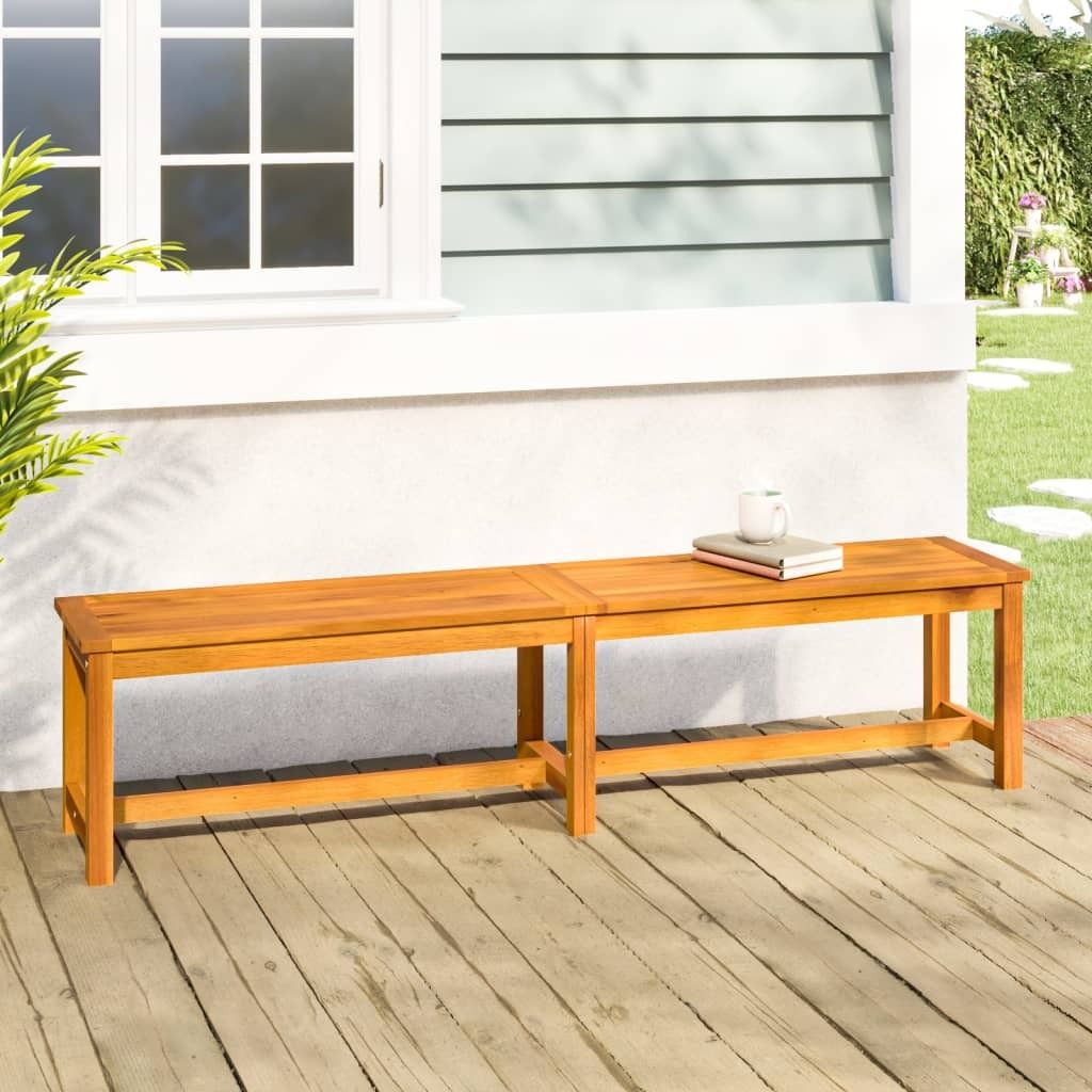 The Living Store Gartenbank 180x35x45 cm Massivholz Akazie