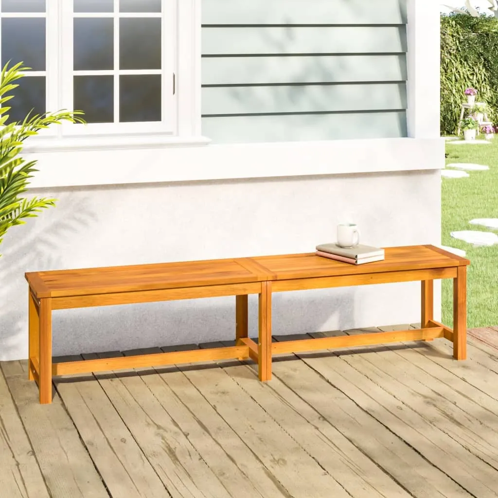 Grand banc de jardin 180x35x45 cm pour repas et détente en plein air