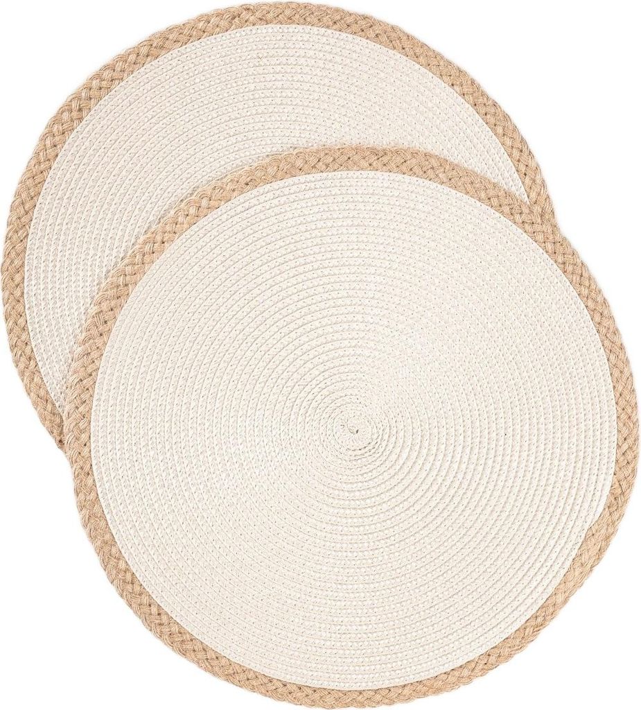HOMLA Maty stołowe PLAR ecru, zestaw 2 szt. 38 cm Zdjęcie produktu 