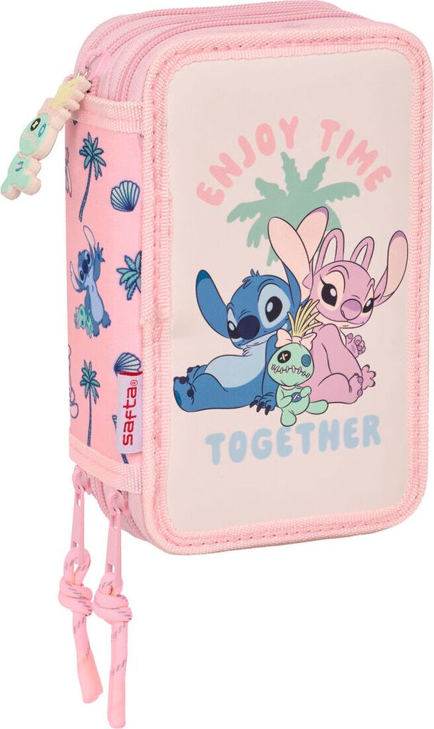 Federmäppchen mit Zubehör Lilo & Stitch Beach Rosa 12,5 x Produktbild 
