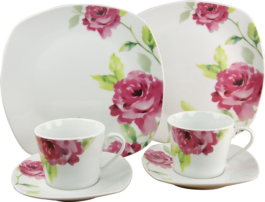CreaTable 19708 Kaffeesservice Amelie FRENCH ROSE 18-tlg. Produktbild 