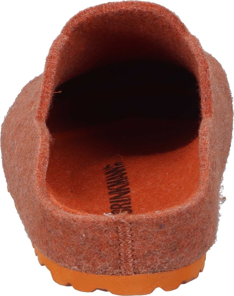 Dr. Brinkmann Damen Hausschuh Filz Pantoffel Wellenkante 320201, Größe:40 EU, Farbe:Orange