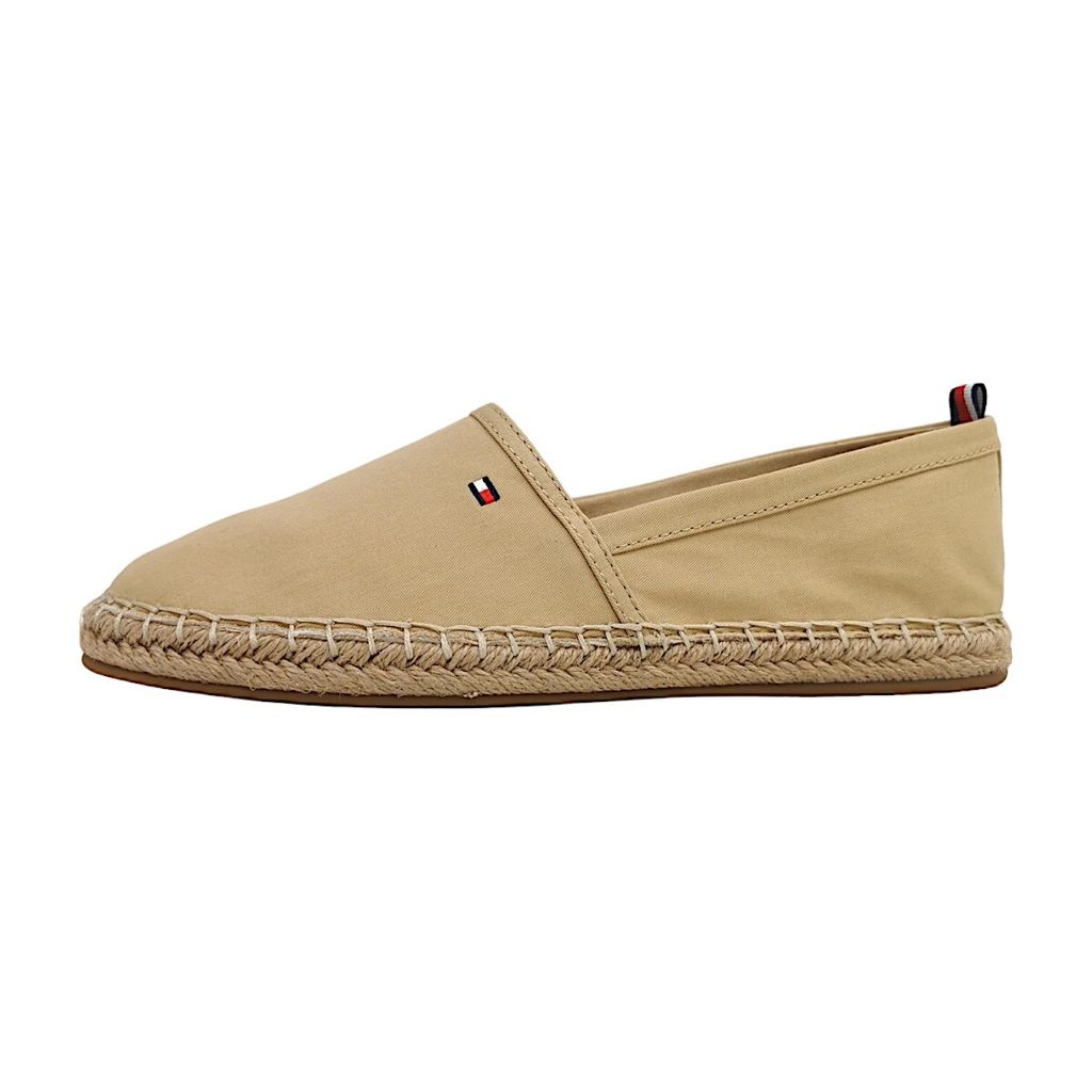 Tommy Hilfiger BASIC TOMMY FLAT ESPADRIL Damen Slipper in Beige, Größe 36