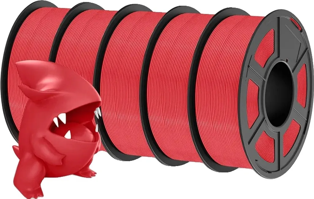 Filamento 3D Rosso Ciliegia 1.75mm PLA Tenace per Design e Prototipi