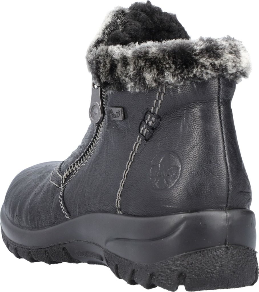 Rieker Damen Stiefelette schwarz/grau Produktbild 