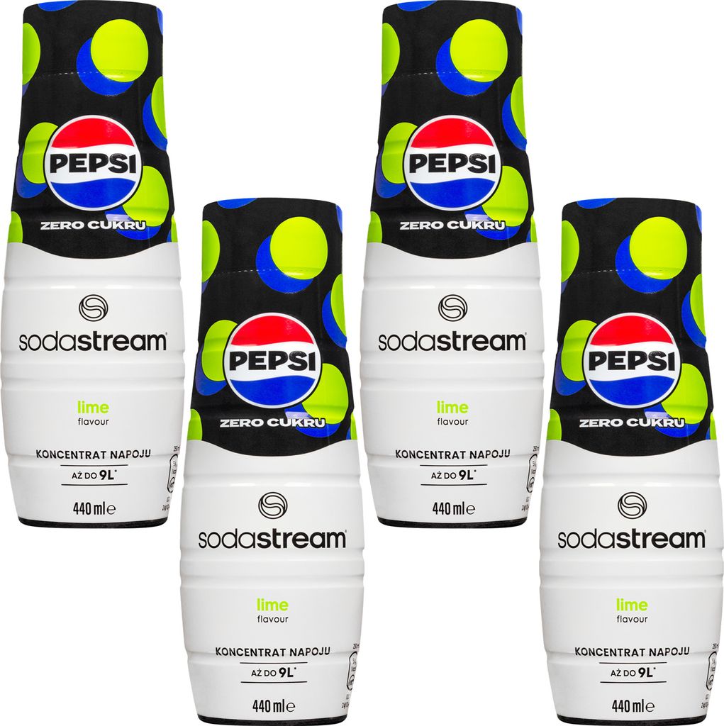 SodaStream Sirup Pepsi Max Lime 440ml 4er Pack Getränkekonzentrat
