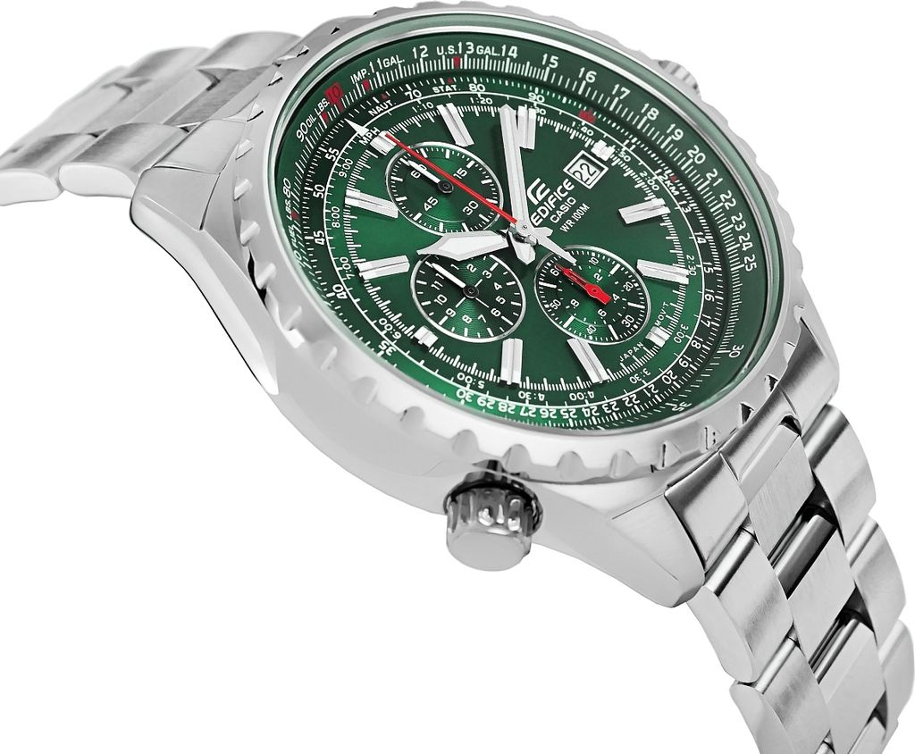 Casio EF-527D-3AVUEF Uni-Armbanduhr, Edelstahl-Gehäuse, Produktbild 12