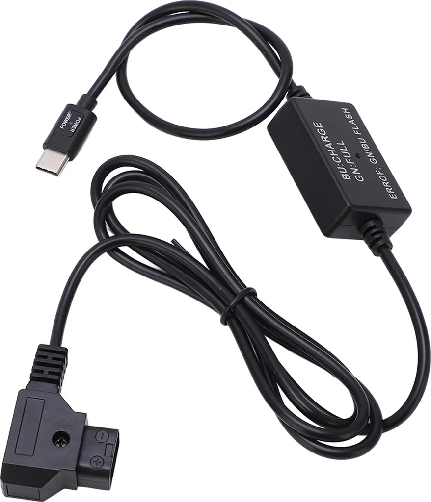 Câble USB-C vers D-Tap pour Batterie V-Mount - Adaptateur Secteur 1.2m