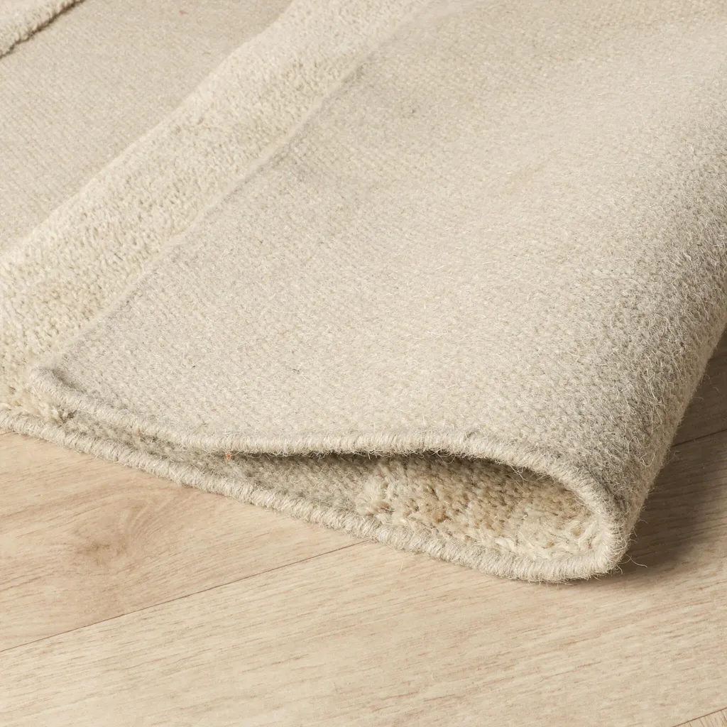 Tapis laine 160x230cm Judith Lines Greige : confort thermique salon - 7