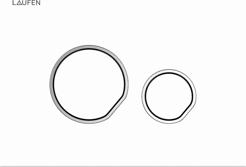 Placca LAUFEN INEO AW105 Bianca H9001050000001 | Design & Risparmio