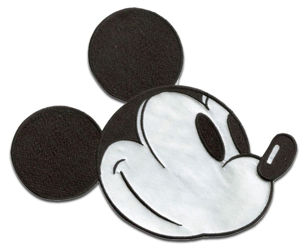 Disney © Mickey Mouse 90 Jahre xl Kopf - Aufnäher, Produktbild 
