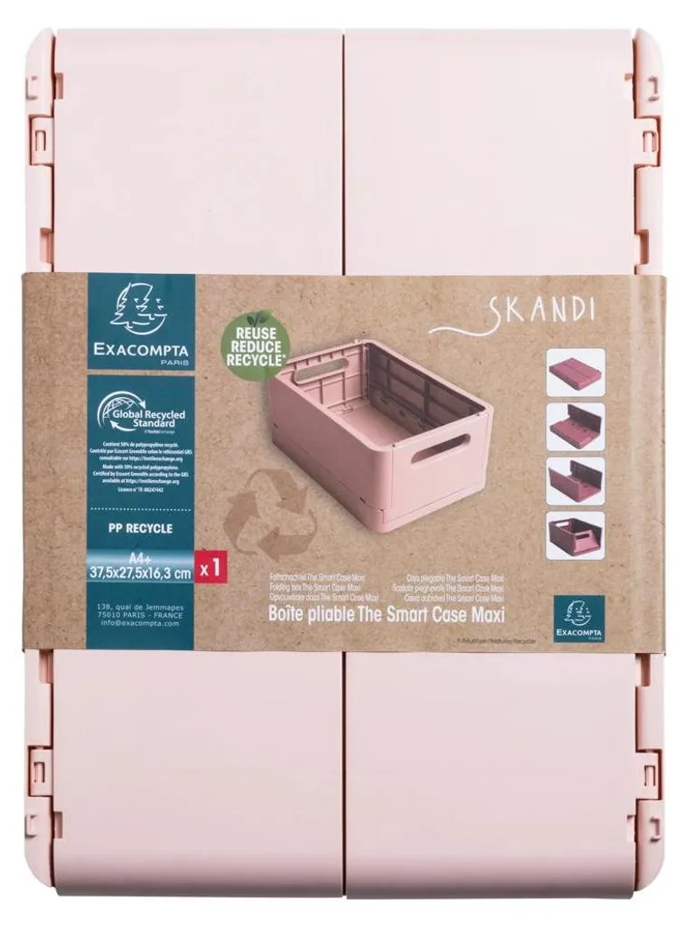 Smart Case Maxi Exacompta nude boîte de rangement robuste et design - 5